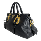 Bauletto Nero Calfskin Leather
