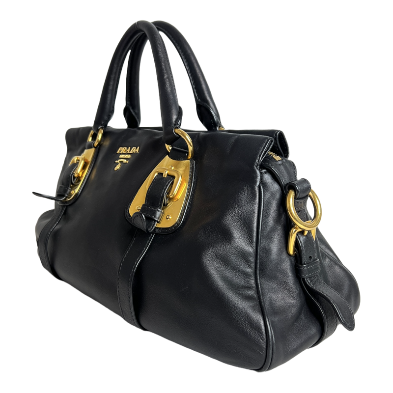 Bauletto Nero Calfskin Leather