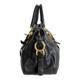 Bauletto Nero Calfskin Leather