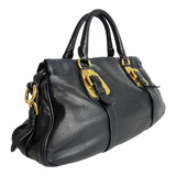 Bauletto Nero Calfskin Leather