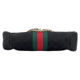 Black Horsebit Shoulder Bag