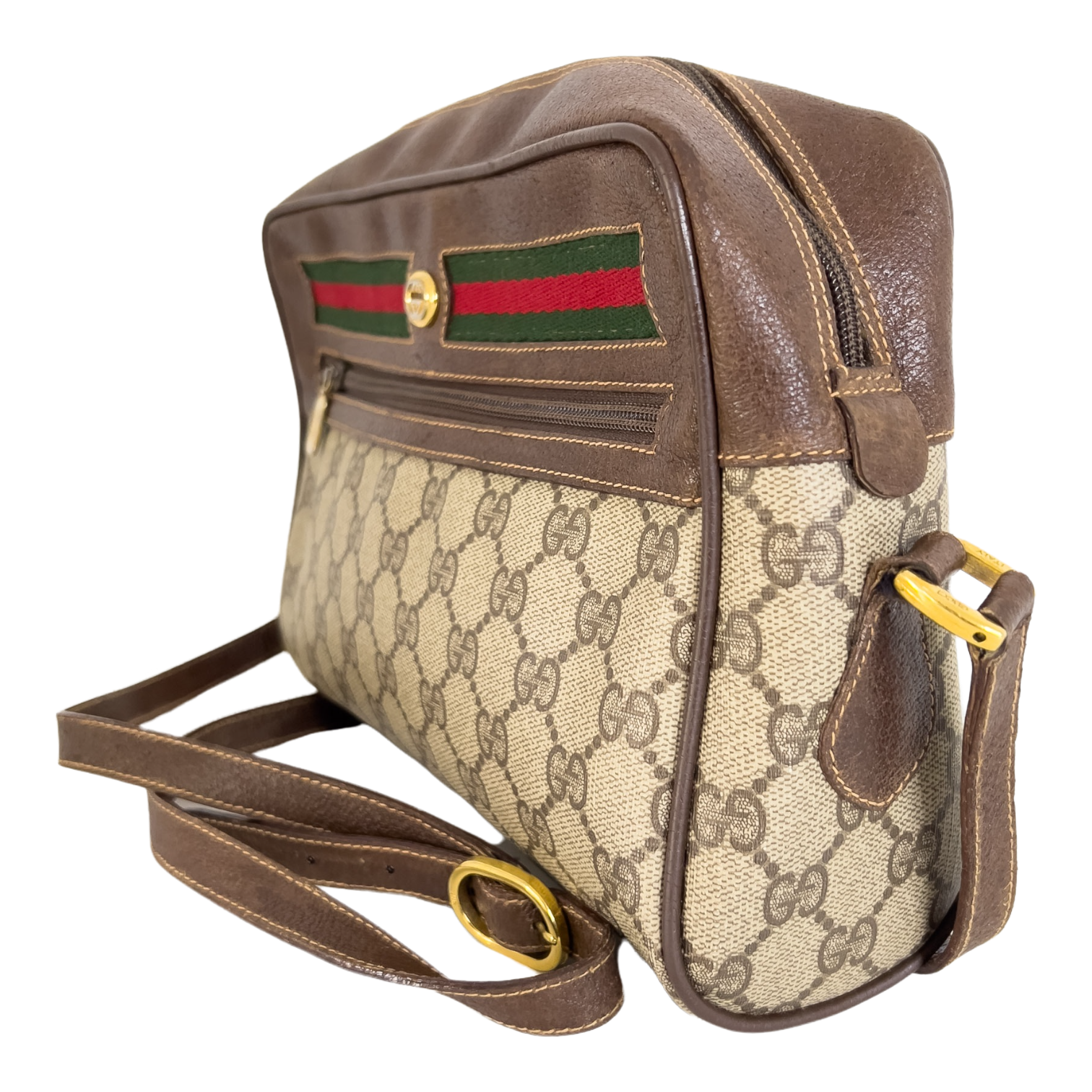 GG Supreme Web Crossbody Bag