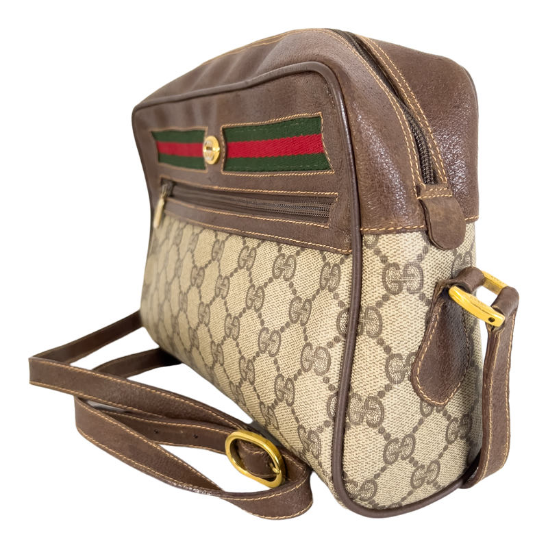 GG Supreme Web Crossbody Bag