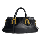 Bauletto Nero Calfskin Leather