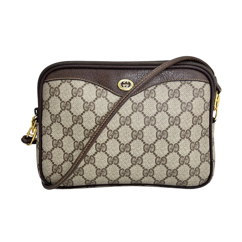 Small Brown GG Web Crossbody