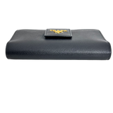 Black Saffiano Long Wallet