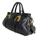 Bauletto Nero Calfskin Leather