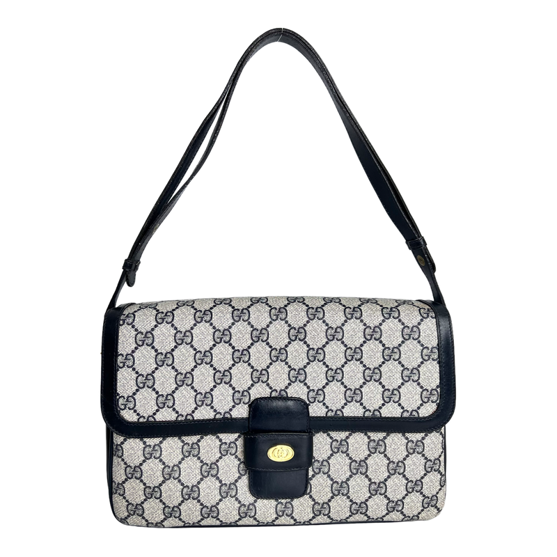 Navy GG Web Crossbody