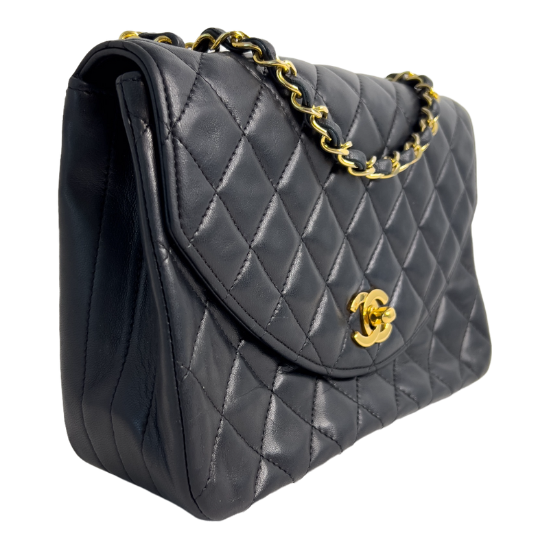 CHANEL - CC Half Moon Flap Chain Shoulder Bag – The Reluxed Collection