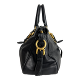 Bauletto Nero Calfskin Leather