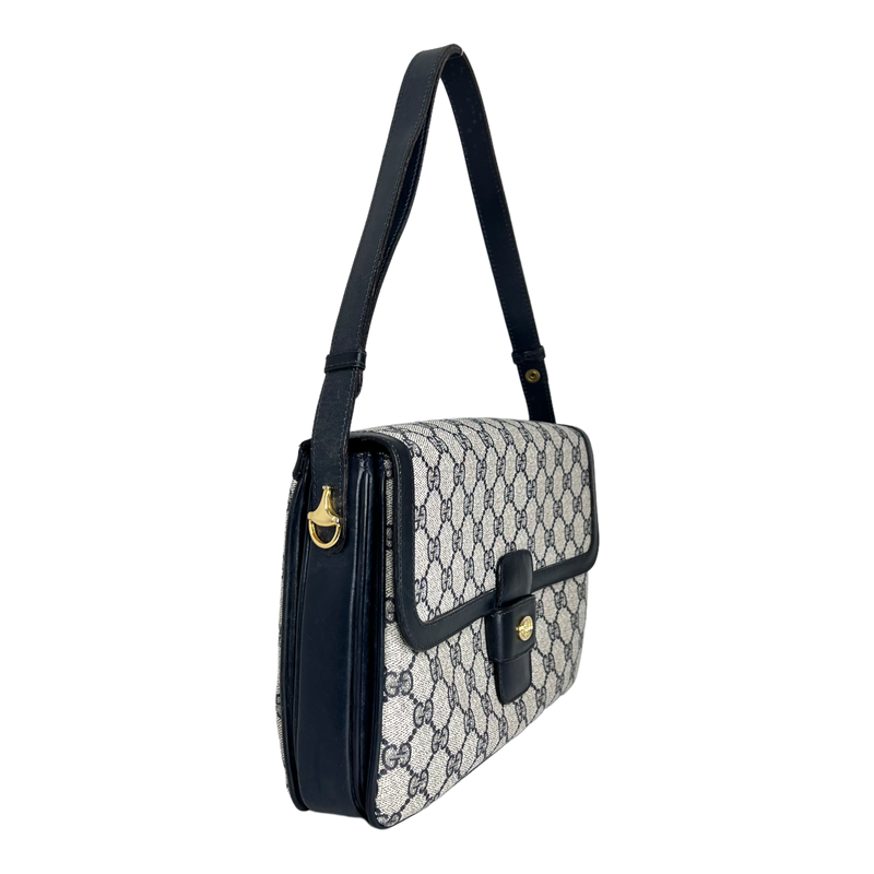 Navy GG Web Crossbody
