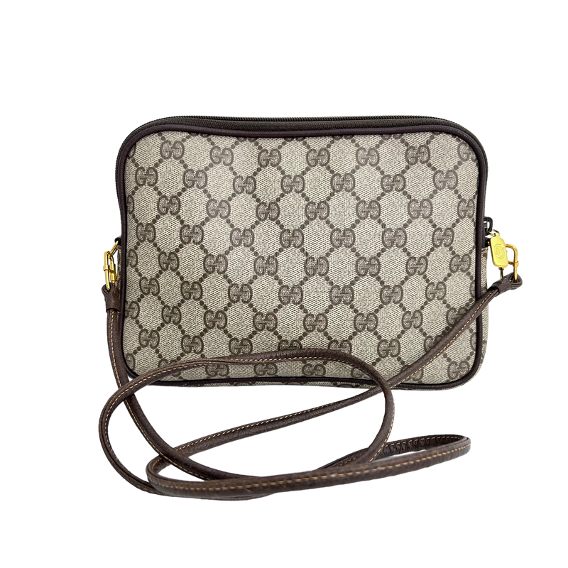 Small Brown GG Web Crossbody