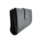Black Saffiano Long Wallet