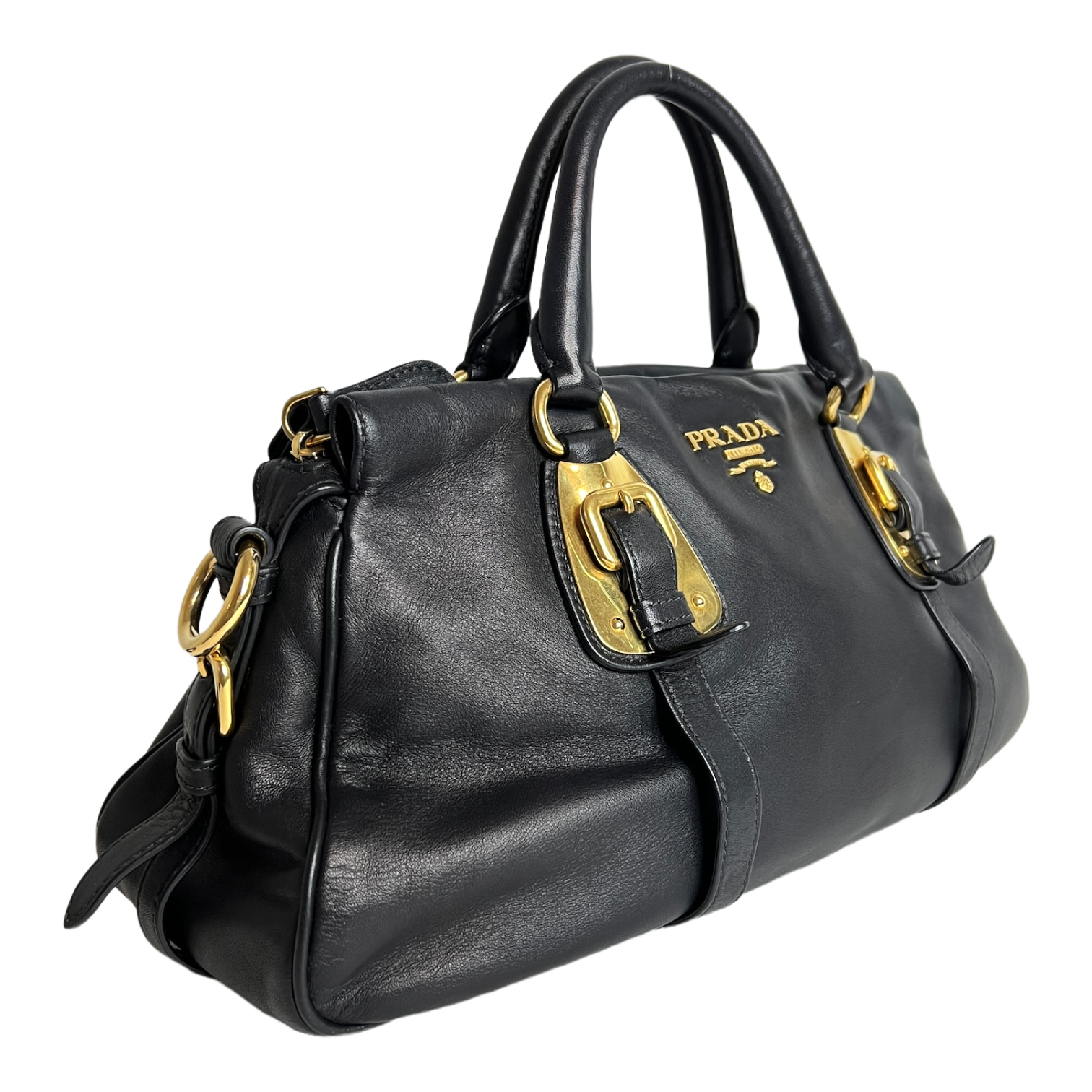 Bauletto Nero Calfskin Leather