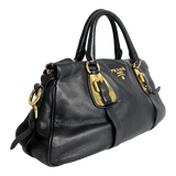 Bauletto Nero Calfskin Leather