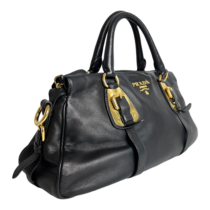 Bauletto Nero Calfskin Leather
