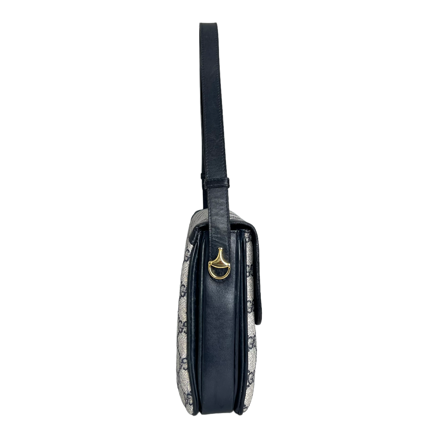 Navy GG Web Crossbody