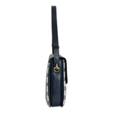 Navy GG Web Crossbody