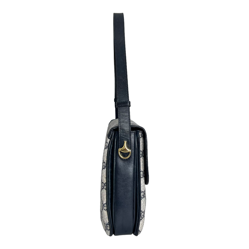 Navy GG Web Crossbody