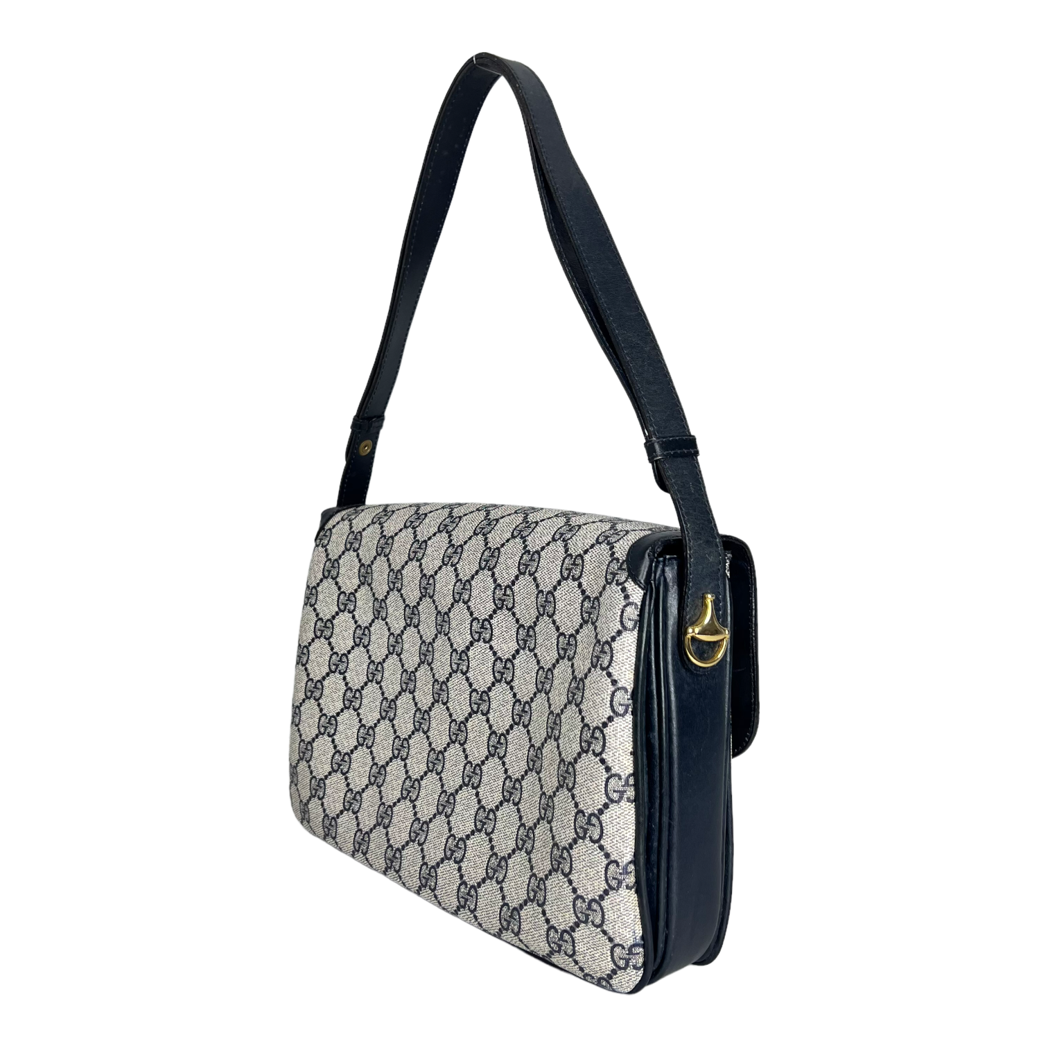 Navy GG Web Crossbody