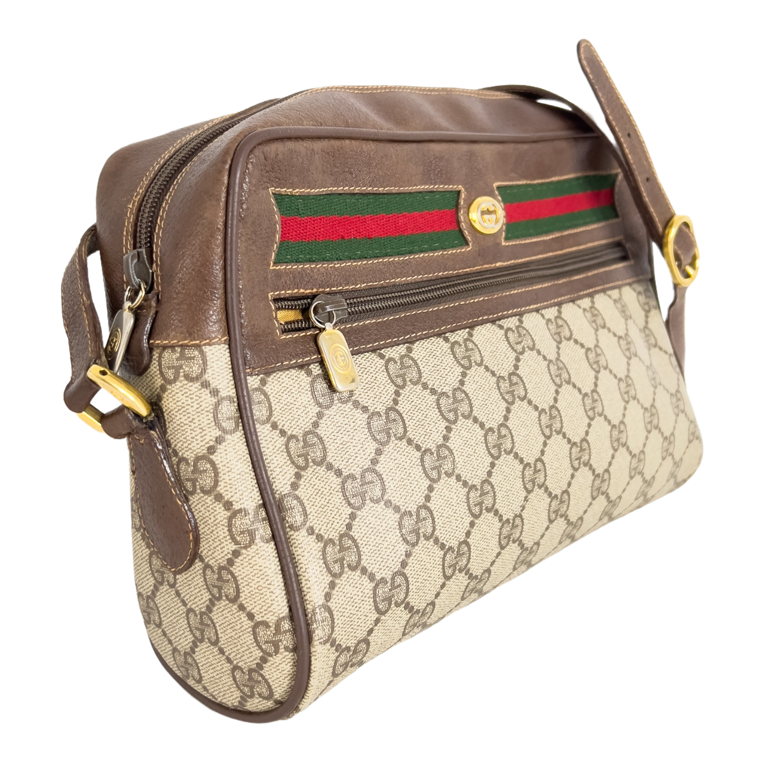GG Supreme Web Crossbody Bag