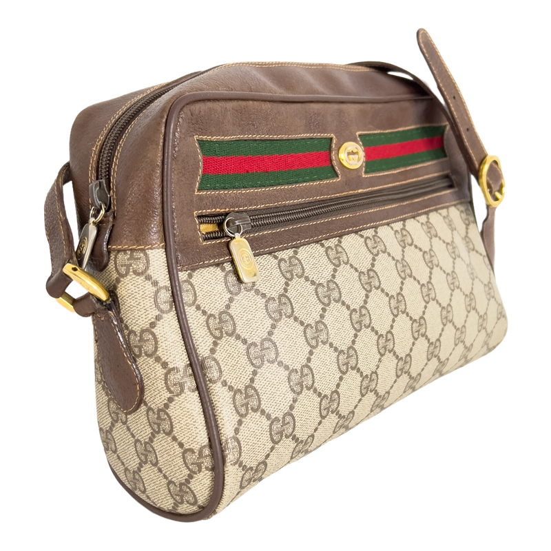 GG Supreme Web Crossbody Bag