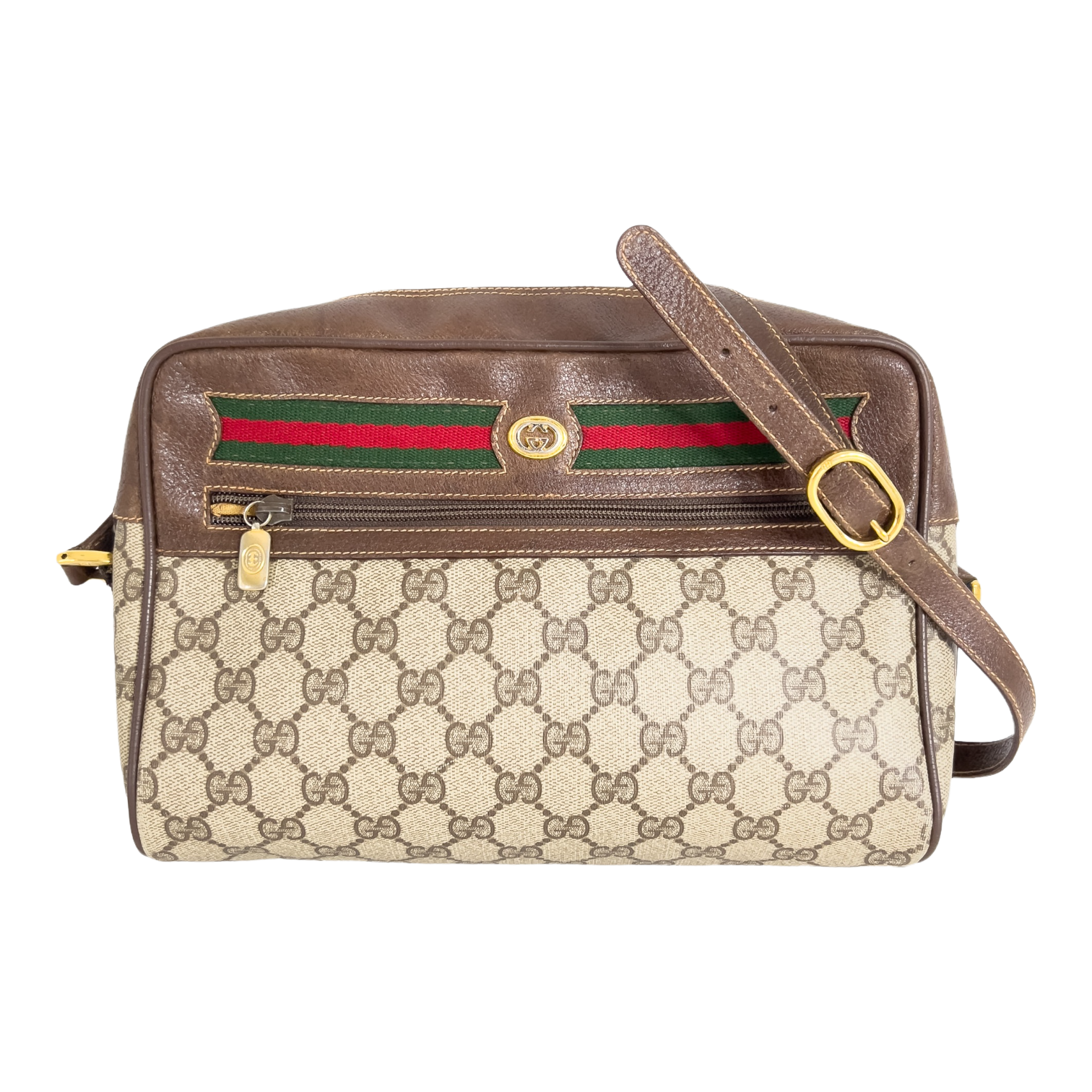 GG Supreme Web Crossbody Bag