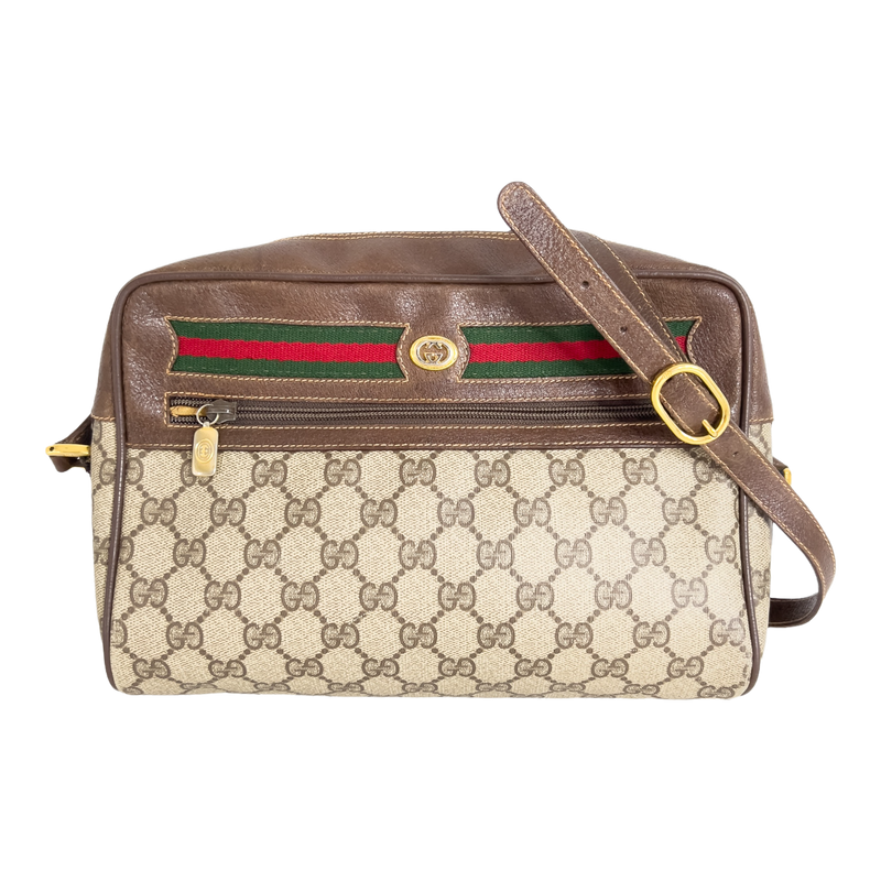 GG Supreme Web Crossbody Bag