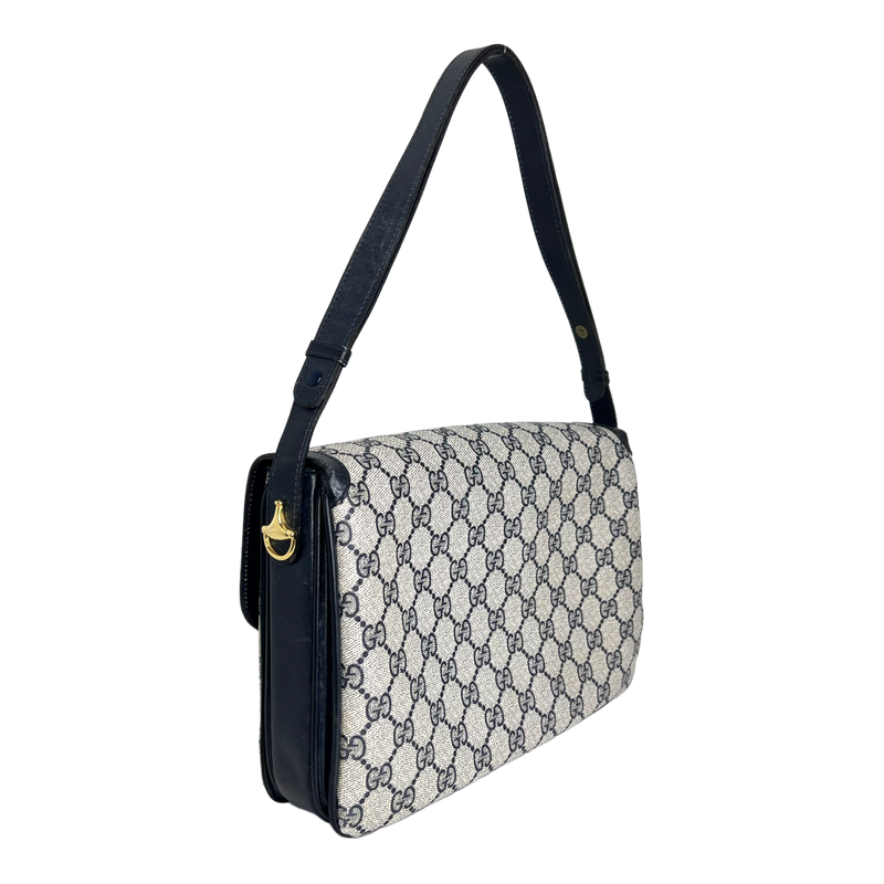 Navy GG Web Crossbody