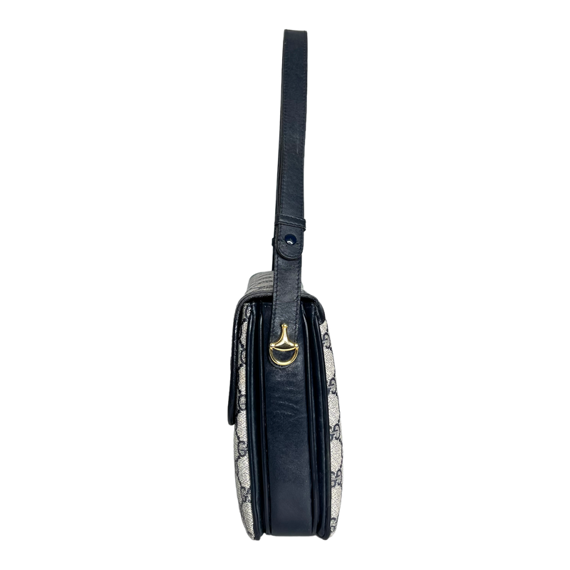 Navy GG Web Crossbody