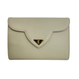 Cream Vintage Envelope Clutch