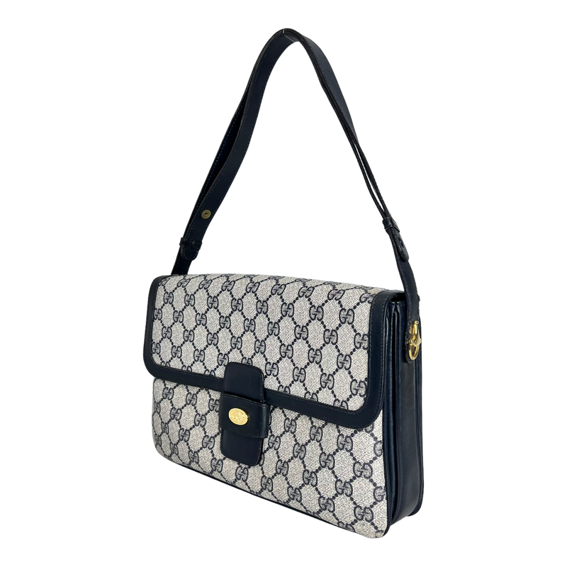 Navy GG Web Crossbody