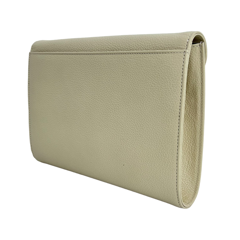 Cream Vintage Envelope Clutch