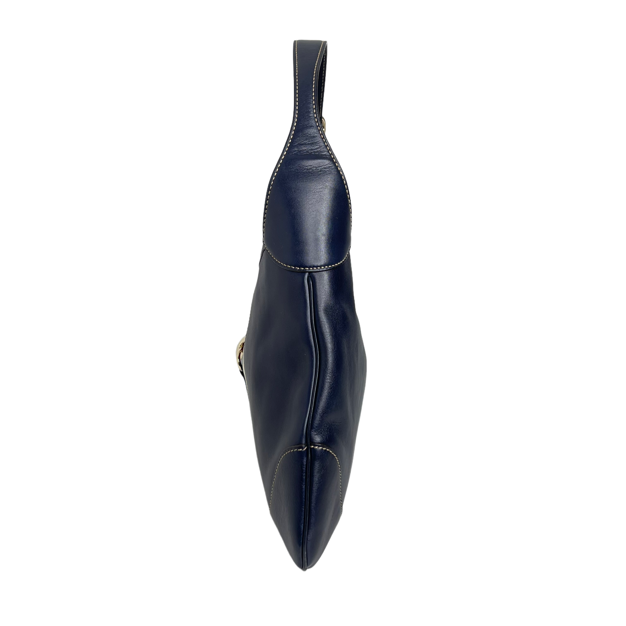 Navy Leather Jackie