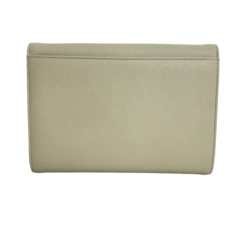 Cream Vintage Envelope Clutch