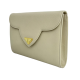 Cream Vintage Envelope Clutch