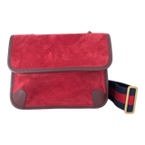 Small Suede Neo Vintage Double Flap Messenger Bag