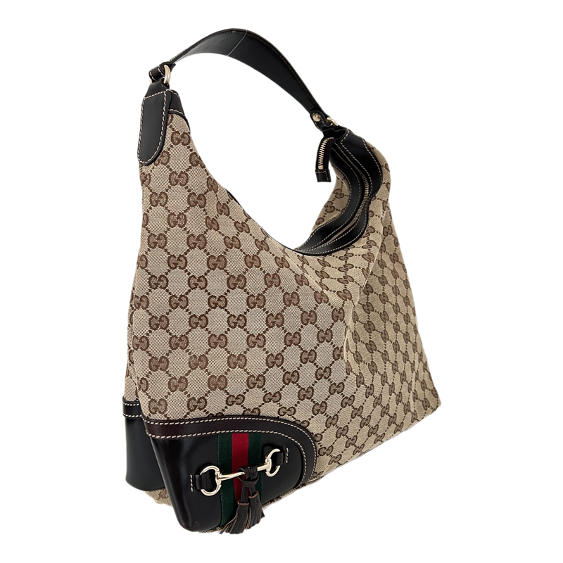 GG Canvas Tassel Hobo Bag