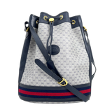 Navy GG Supreme Bucket Bag