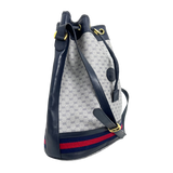 Navy GG Supreme Bucket Bag