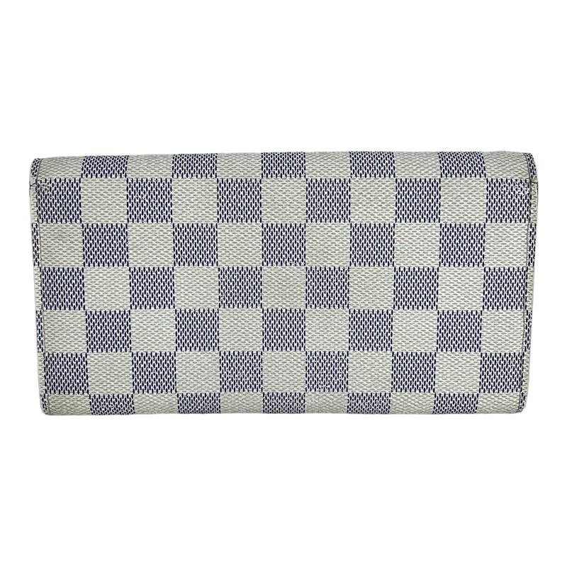 Damier Azur Long Wallet with Chain