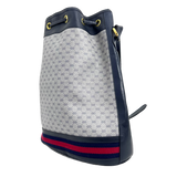 Navy GG Supreme Bucket Bag