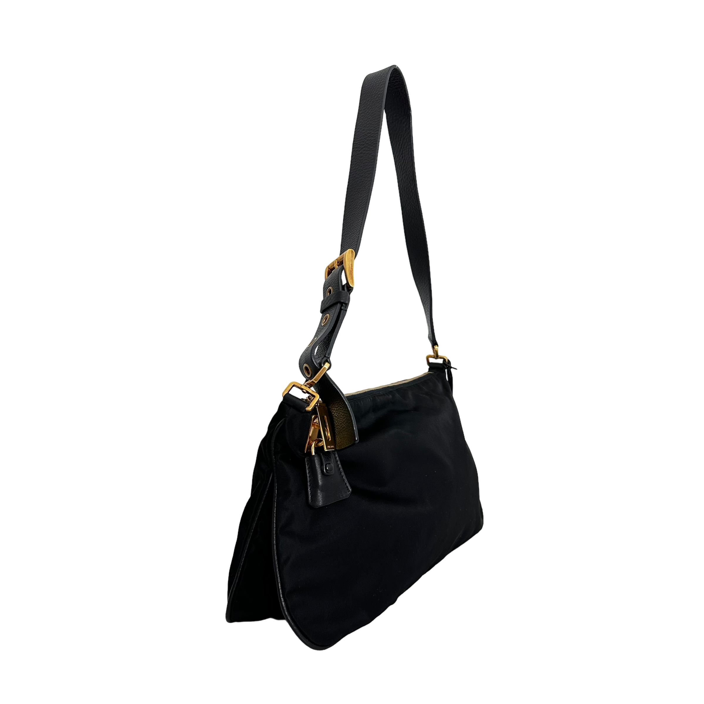 Lock Me Nylon Tessuto Shoulder Bag
