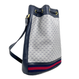 Navy GG Supreme Bucket Bag