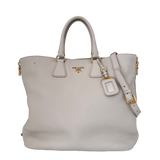White Vitello Daino Tote