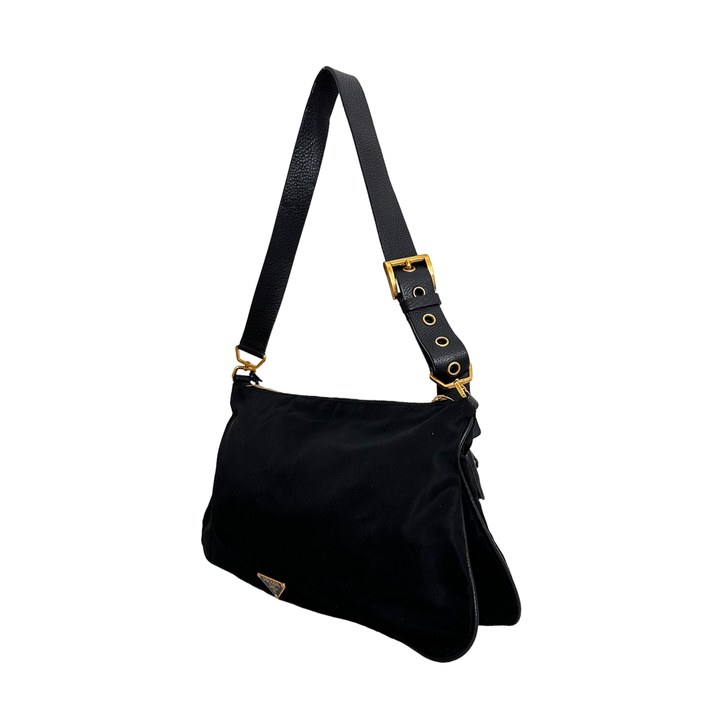 Lock Me Nylon Tessuto Shoulder Bag