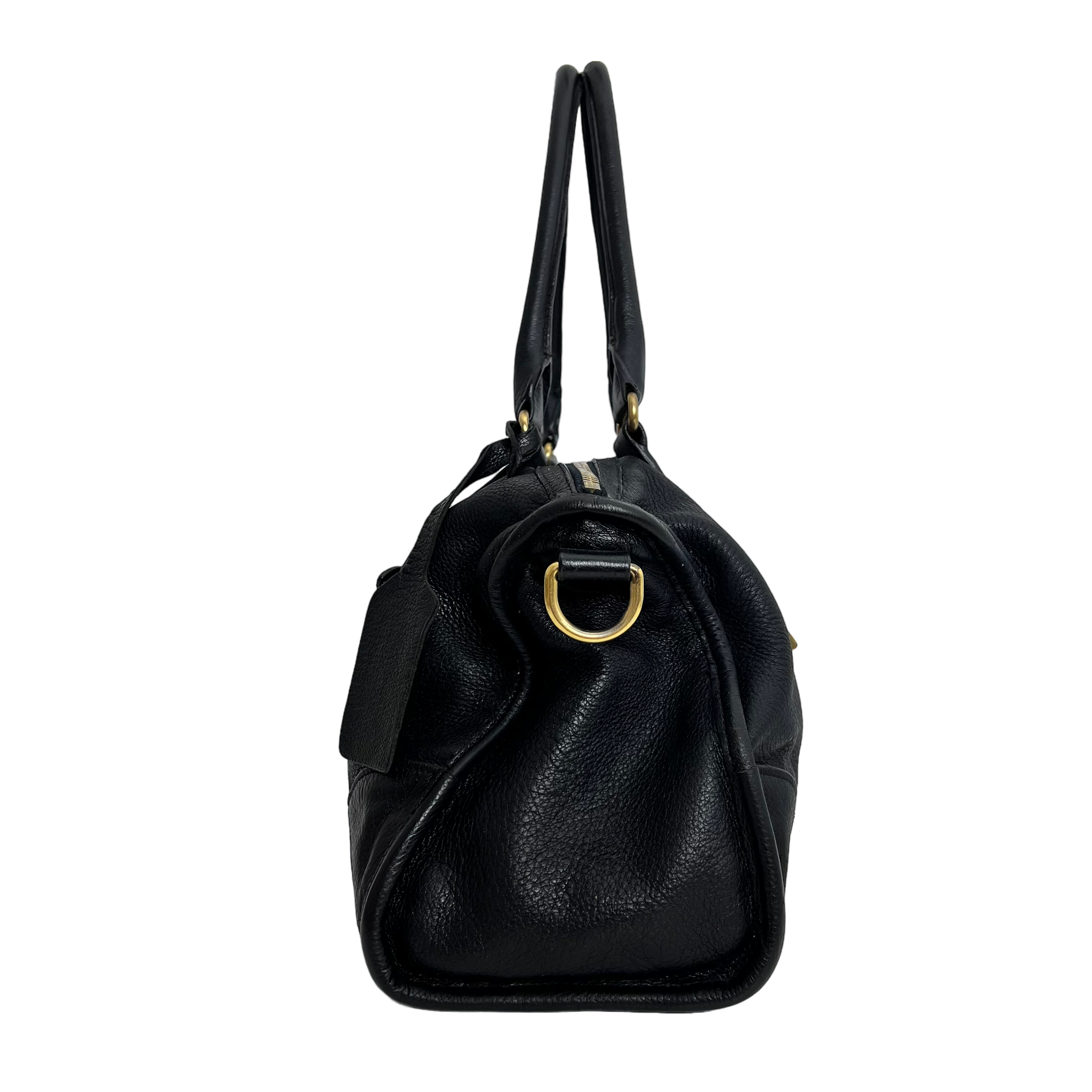 Black Vitello Daino Handbag