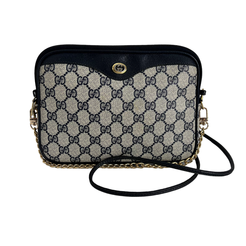 Navy GG Supreme Crossbody