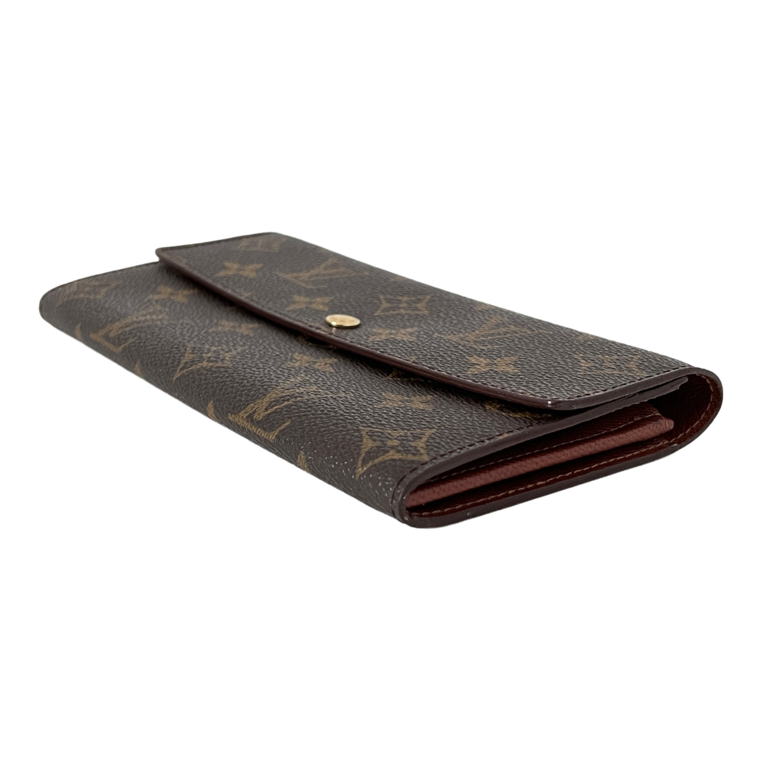 Monogram Wallet with Gold Chain