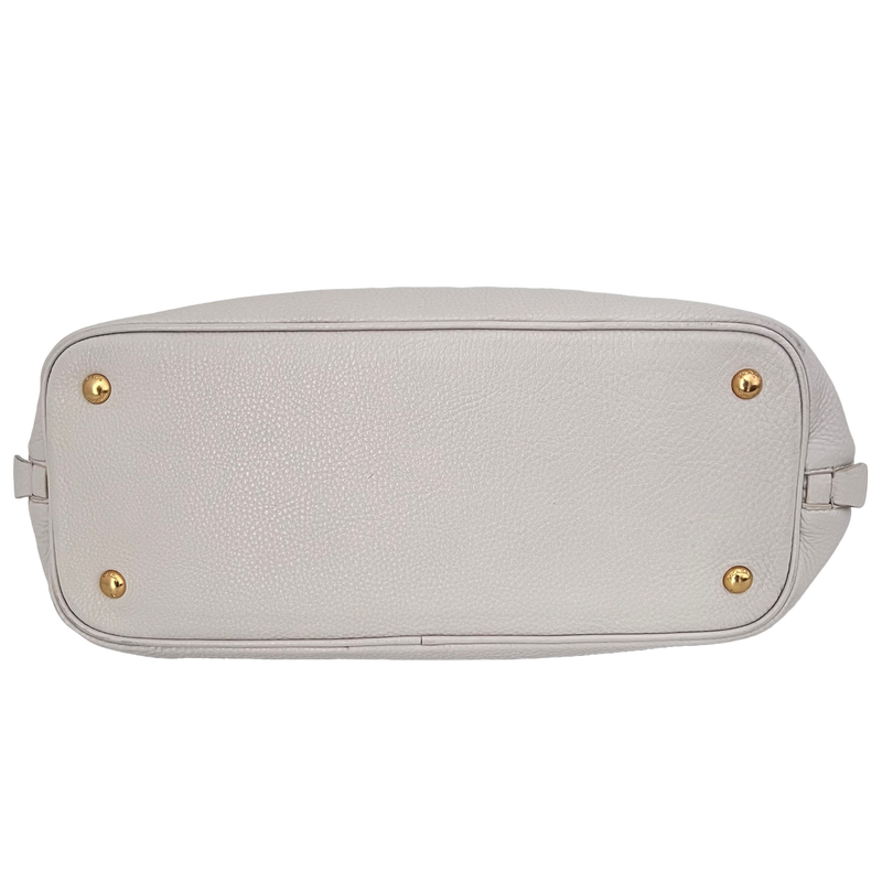 White Vitello Daino Tote